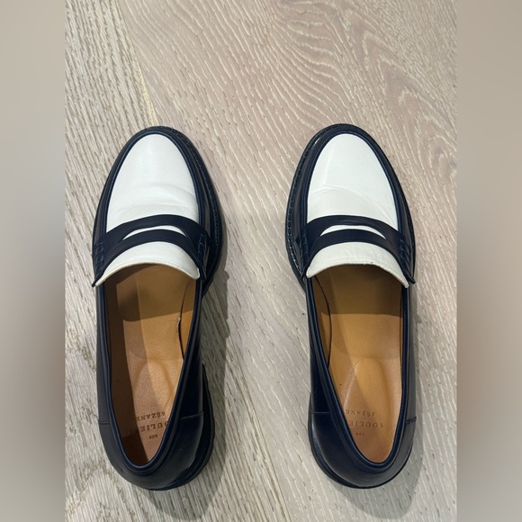 Sezane Albane Loafers Multi Denim Blue - Size 9 - Picture 3 of 7